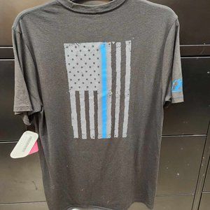 Men's Klim Patriot SS T Thin Blue Line, Black, Large